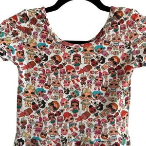 Wild Rich Kids Skirted Leotard Girls Size 11/12 LOL Surprise Doll print